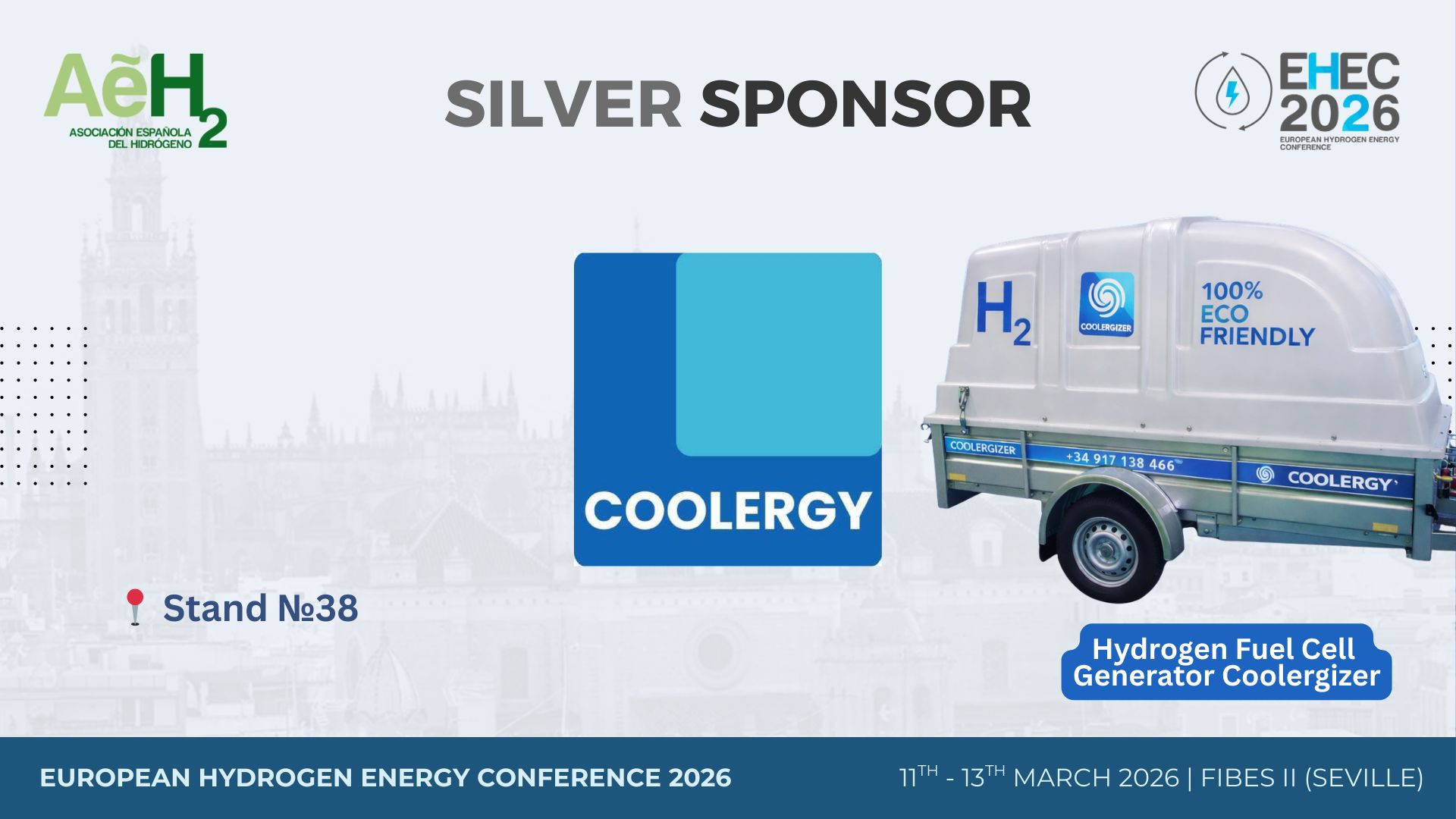 Coolergy participating in European Hydrogen Energy Conference (EHEC) in Seville from March 11–13